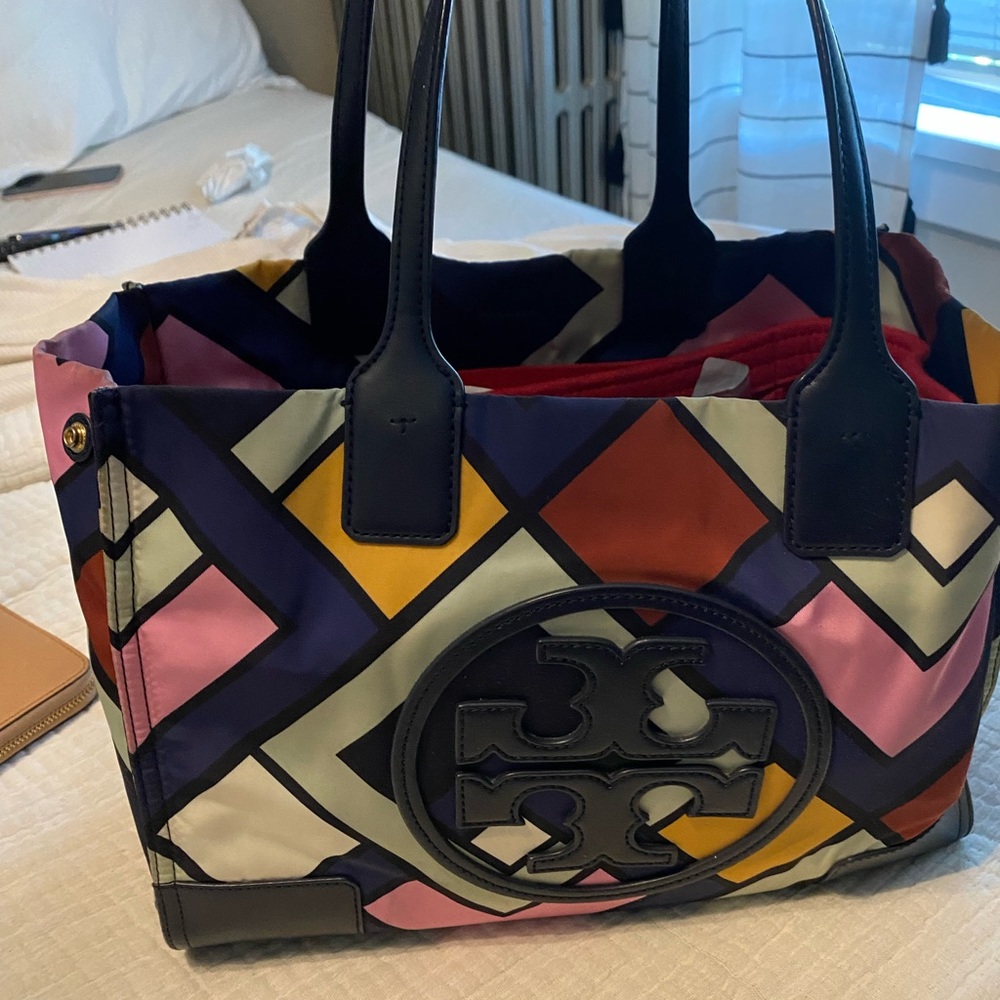 COPY - Tory Burch Ella printed tote multicolor leather /nylon materials - Picture 15 of 16